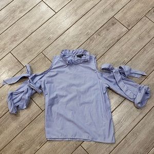 Style Envy Pinstriped Top with Ties